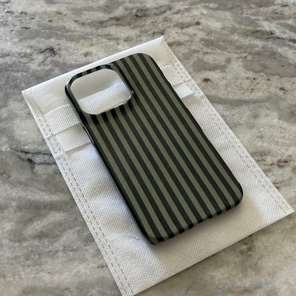Green Striped Phone Case 13 Pro